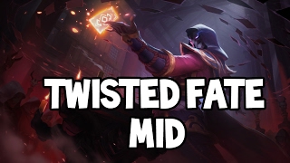 BLOOD MOON TWISTED FATE MID GAMEPLAY - League of Legends