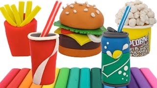 DIY How to Make Play Doh Mini Treats Modelling Clay Learn Colors RL