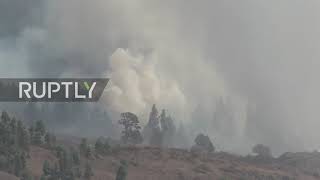 Spain: Lava, ash spewed by volcano eruption in Canary Islands