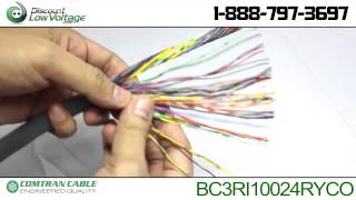 Bulk cat3 50 pair telephone cable PVC rated cut per foot