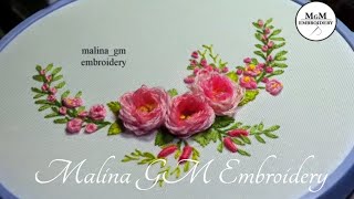Roses embroidery | Looped  Rose