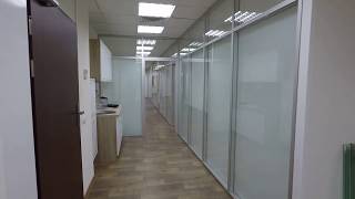 Офисные перегородки в Минске из алюминия с матовой плёнкой  спустя 3 года
