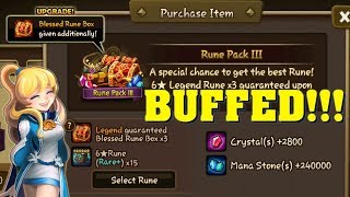 Summoners War - Rune Packs BUFFED!!! Blessed Rune Box