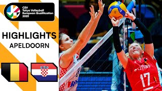 Belgium vs. Croatia - Highlights | CEV Women's Tokyo Volleyball Qualification 2020