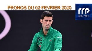 PRONOS TENNIS DU DIMANCHE 02 FEVRIER 2020 !!!! PARIS SPORTIFS !!!!