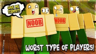 4 TYPES OF THE WORST PLAYERS IN DUNGEON QUEST ROBLOX