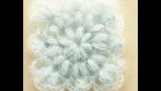 КВАДРАТНЫЙ МОТИВ крючком.  SQUARE MOTIF crochet.
