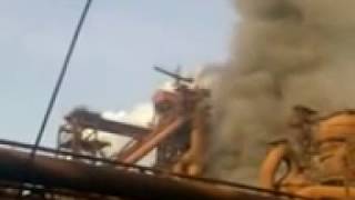 Взрыв доменной печи N3 летом 2009 года.