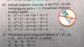 Prediksi UN 2016 Matematika IPA-Persamaan Lingkaran 30#