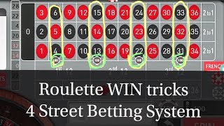 4 Street Betting System Online Casino Casino Game Roulette Wheel Roulette Slot Winning Tricks