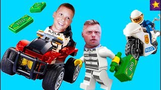 ПОТРАТИЛ все ДЕНЬГИ на ЛЕГО ПОЛИЦИЯ!!! Зачем ИГОРЮША купил набор ЛЕГО? Видео для детей