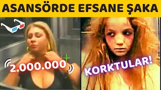 Asansörde Korku Filmi Gibi Kamera Şakası +18