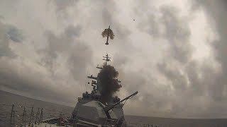 Ракетные и артиллерийские стрельбы корвета «Громкий» в Японском море