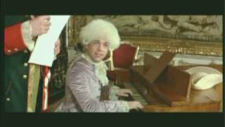 Mozart blows away Salieri's composition