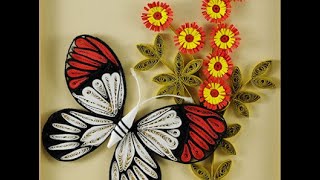DIY: how to make butterfly with quilling paper