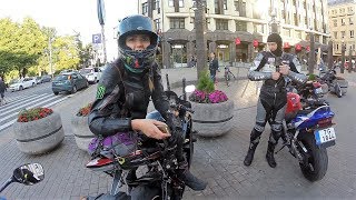 ТРОЛЛИНГ Девушки на СПОРТБАЙКЕ Yamaha R6