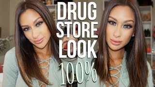 DRUGSTORE MAKEUP LOOK | Teal Winged Liner