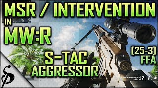 MWR | The  S-Tac Aggressor New DLC Sniper (MWR Intervention / MSR 25-3 FFA QuickScope Gameplay)
