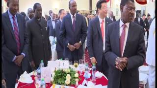President Uhuru Kenyatta and Cord Leader Raila Odinga meet at State House Nairobi