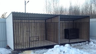Вольер на двух собак