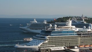 豪華客船を撮影してみた（ずらり並び行き交う迫力）Luxury Cruise