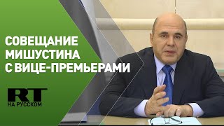 Мишустин проводит совещание с вице-премьерами РФ