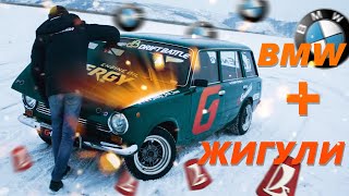 Жига Мотор на Поршеновой BMW / ВАЗ 2102 для Winter Drift Battle