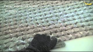 Количество пружин Micro на 1 квадратный метр.