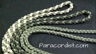 Paracordist how to tie a four strand round braid with paracord for a self defense keychain