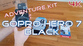 GoPro Hero 7 Black Adventure Kit Dual Battery Charger Unboxing 4K UHD