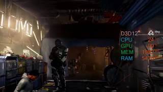 GeForce GTX 1050 ti -- AMD Ryzen 5 2600 -- Deus Ex Mankind Divided Benchmark
