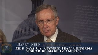 Reid Says U.S. Olympic Team Uniforms Should be Made in America