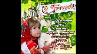 Светлое, душевное поздравление с Троицей! Красивая видео открытка!