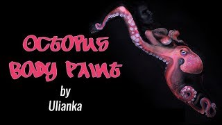 Octopus Belly Body Painting Video by Ulianka