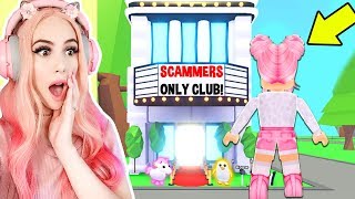 This Top Secret Club Was For SCAMMERS ONLY... So I Went Undercover - Roblox Adopt Me