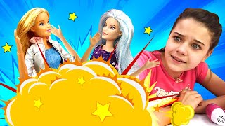 Видео про куклы - Драка в Салоне Красоты! Кукла Барби сделала прическу и подралась из-за Кена!
