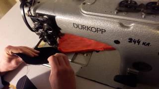 Расстрочка купола бейсболки Дюркоп 244 класс #швейная машина #Sewing machine Durkopp244 kl.