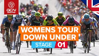 Santos Women's Tour Down Under 2020 Stage 1 HIGHLIGHTS | Ziptrack Stage 1 Hahndorf - Macclesfield