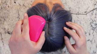 ASMR Scalp Inspection on Doll / Hair Color / Latex Gloves / No Talking / Hair Brush and Comb