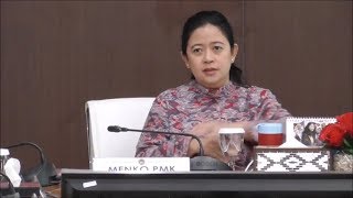 Menko PMK Puan Maharani Pimpin Rapat Persiapan Asean Games 2018