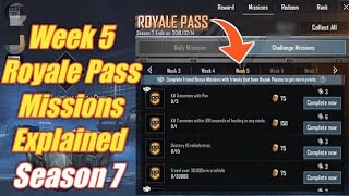 Season 7 Week 5 Royale Pass Mission Explained PUBG Mobile | week 5 rp mission pubg season 7
2019