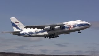 Antonov 124-100 Ruslan Takeoff & Landing