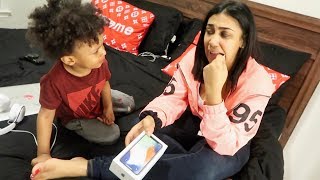 SURPRISING QUEEN WITH IPHONE X PRANK!!!