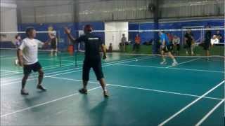 Badminton Doubles : Highlights - Simply Smash versus Graha Tangkis & Ex-Memory (Friendly Match)