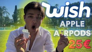 AirPods 2 WISH | ?? SÓLO €25!!! UNBOXING !!! FAKE AIRPODS ENERO 2020 NUEVO]