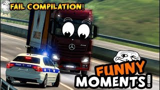 Euro Truck Simulator 2 Multiplayer Funny Moments & Crash Compilation #47