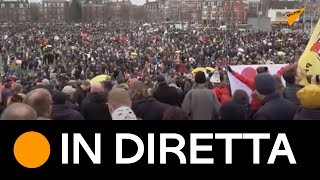 Amsterdam: proteste contro le misure anti-Covid e l’obbligo vaccinale