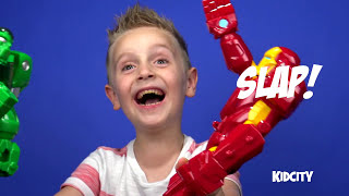HULK vs HULKBUSTER Iron man Kinder Play-doh Surprise Egg with Avengers ToysReview by KID CITY