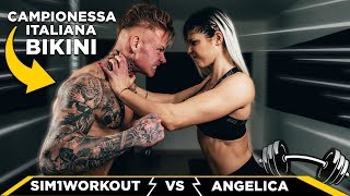 SFIDO LA BIKINI PIU' BELLA D'ITALIA IN PALESTRA! | Sim1workout vs Angelica