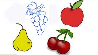 Как нарисовать фрукты, #draw, як намалювати фрукти